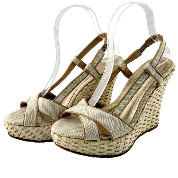 Lilly Pulitzer Ashley Canvas Wedge Sandal - US 7.5 - Picture 3 of 12
